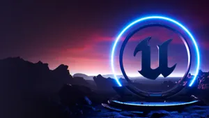 Unreal Engine 5 Logo Glow Wallpaper