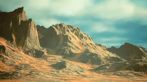 Unreal Engine 5 Mountain Landscape Wallpaper