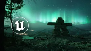 Unreal Engine 5 Northern Lights Wallpaper
