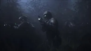 Unsc Soldiers In Action During An Epic Halo Battle Wallpaper