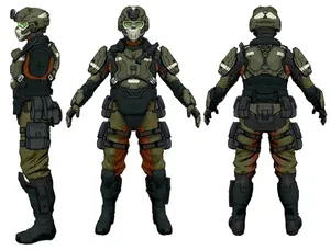 Unsc Soldiers Ready For Battle In The Halo Universe Wallpaper