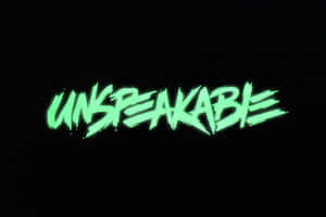 Unspeakable Logo Glowing Green Wallpaper