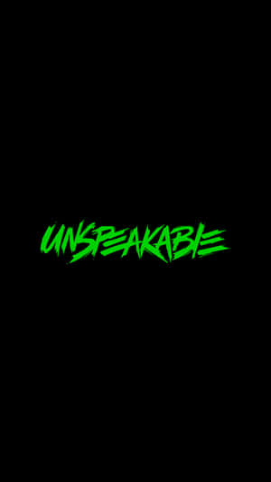 Unspeakable Logo Greenon Black Wallpaper