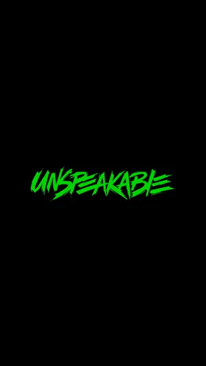 Unspeakable Logo Greenon Black Wallpaper