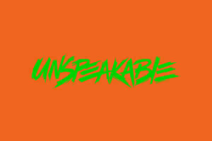 Unspeakable Logo Greenon Orange Wallpaper