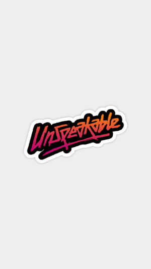 Unspeakable Logo Sticker Wallpaper