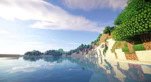 Up The Ante In Minecraft With Shaders Wallpaper