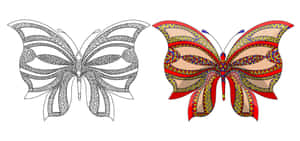 Update Your Walls With Bright Butterfly Coloring Pages Wallpaper