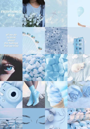 Uplifting Baby Blue Aesthetic Tumblr Wallpaper