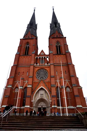 Uppsala Cathedral Exterior View Wallpaper