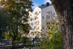 Uppsala Modern Architecture Autumn Wallpaper