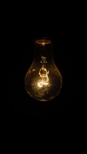 Upside Down Incandescent Bulb Wallpaper