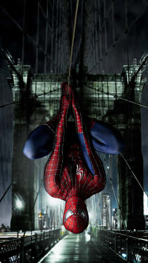 Upside Down Spidey Ios 3 Wallpaper