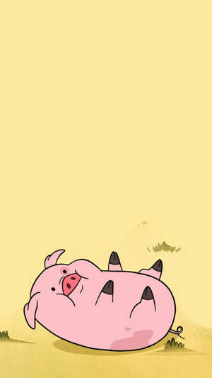 Upside Down Waddles Wallpaper