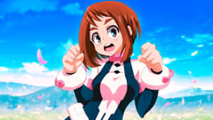 Uraraka Aesthetic Blue Sky Wallpaper