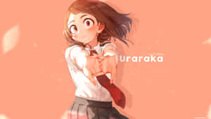 Uraraka Aesthetic School Uniform Wallpaper