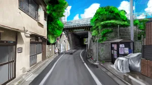Urban_ Anime_ Street_ Scene Wallpaper