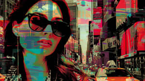 Urban Chic Fashion Art Wallpaper