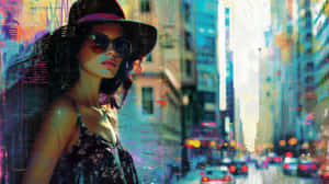 Urban Chic Fashionista Wallpaper