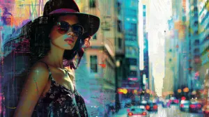 Urban Chic Fashionista Wallpaper