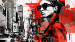 Urban Chic Fashionista Wallpaper