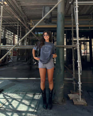 Urban Cowgirl Boots And Sunglasses Wallpaper