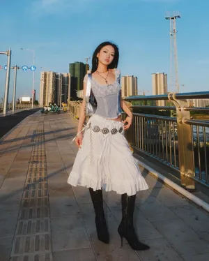 Urban Cowgirl Chic Outfit Wallpaper