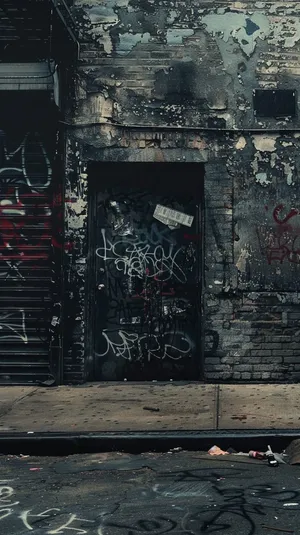 Urban_ Decay_ Graffiti_ Doorway.jpg Wallpaper