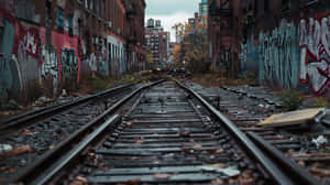 Urban Decay Railroad Tracks Wallpaper