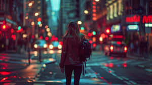 Urban Evening Stroll.jpg Wallpaper