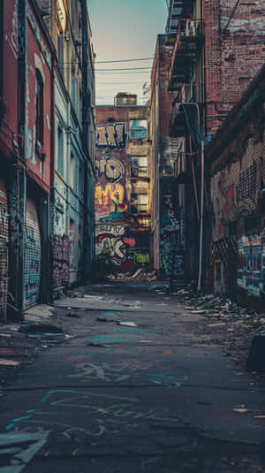 Urban Graffiti Alleyway.jpg Wallpaper