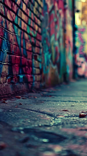 Urban Graffiti Alleyway.jpg Wallpaper