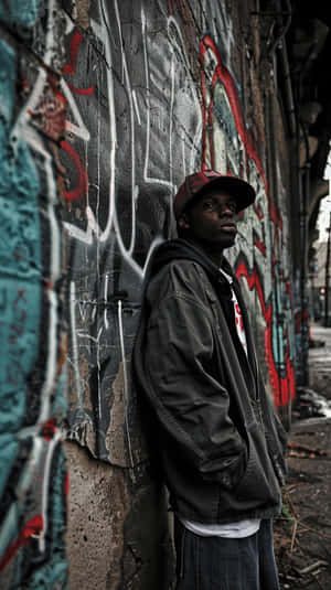 Urban_ Graffiti_ Background_ Portrait Wallpaper