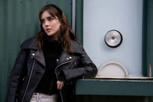 Urban Leather Jacket Style Wallpaper