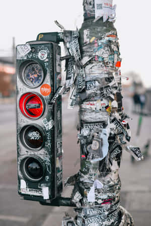 Urban_ Punk_ Aesthetic_ Traffic_ Light Wallpaper