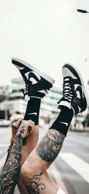 Urban Socksand Sneakers Style Wallpaper