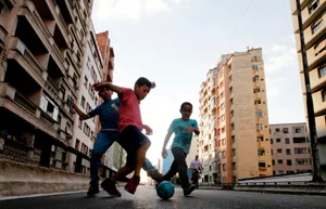 Urban Street Soccer Game.jpg Wallpaper