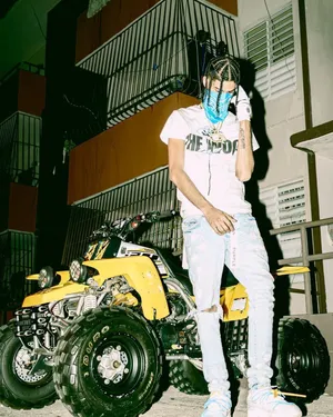 Urban Style Manwith A T V Wallpaper