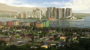 Urban_ Waterfront_ Skyline_ View.jpg Wallpaper