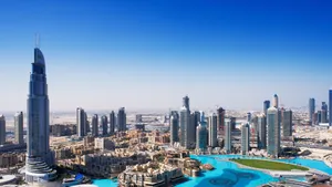 Urbanscape Under Blue Sky, Dubai 4k Wallpaper