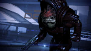 Urdnot Wrex, The Powerful Krogan Leader Wallpaper