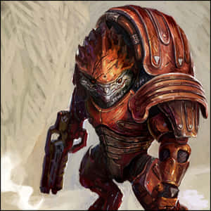 Urdnot Wrex, The Powerful Krogan Leader Wallpaper