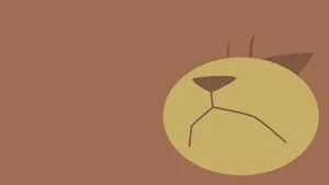 Ursaring Simple Art Hd Wallpaper