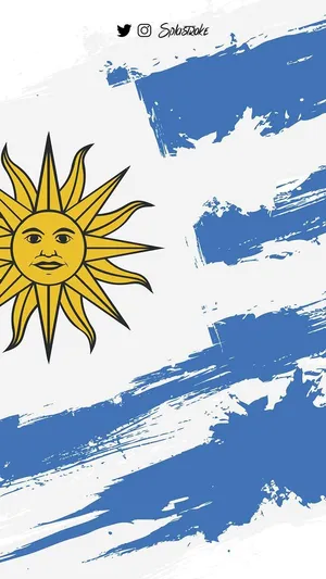 Uruguay Flag Digital Art Wallpaper