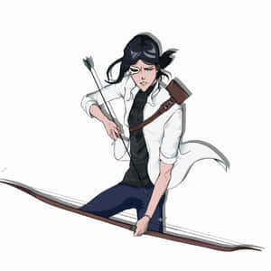 Uryu Ishida Archer Pose Wallpaper