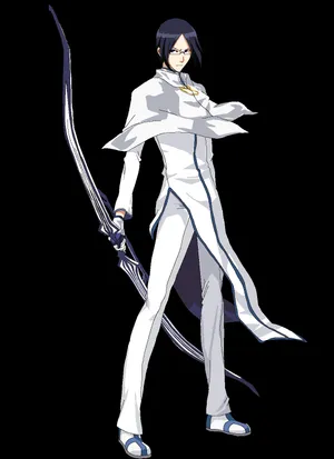 Uryu Ishida Archer Pose Wallpaper