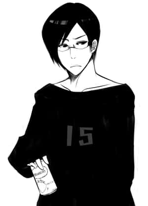 Uryu Ishida Blackand White Sketch Wallpaper