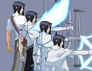 Uryu Ishida Multiple Forms Wallpaper
