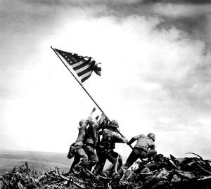 Us Army Marines Raising Flag Wallpaper