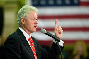 Us Bill Clinton Side Profile Wallpaper